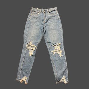 American eagle distressed mom jeans